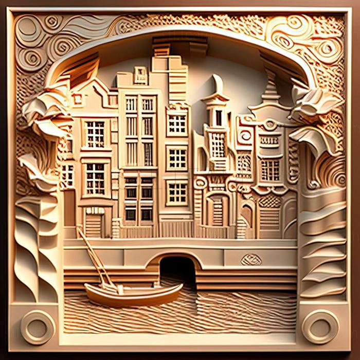 3D модель Амстердам (STL)